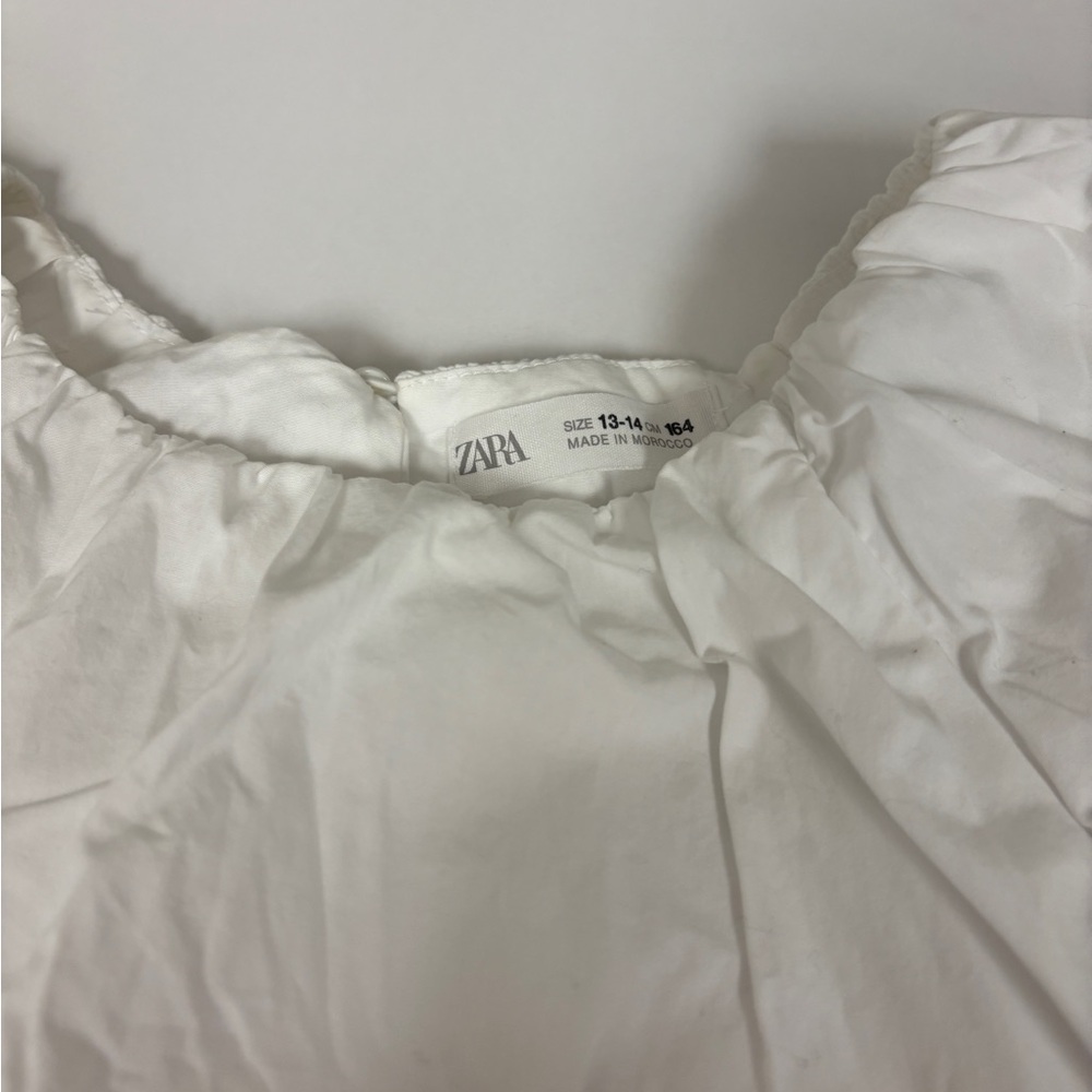 Zara Crisp White Top girls 13-14